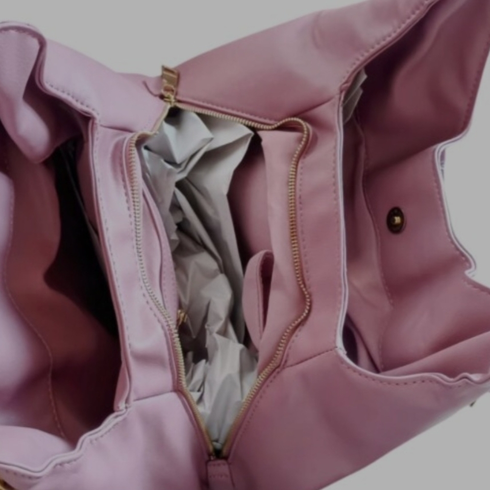 BEBE Colette MAUVE Triple Entry hobo Bag - Picture 3 of 6